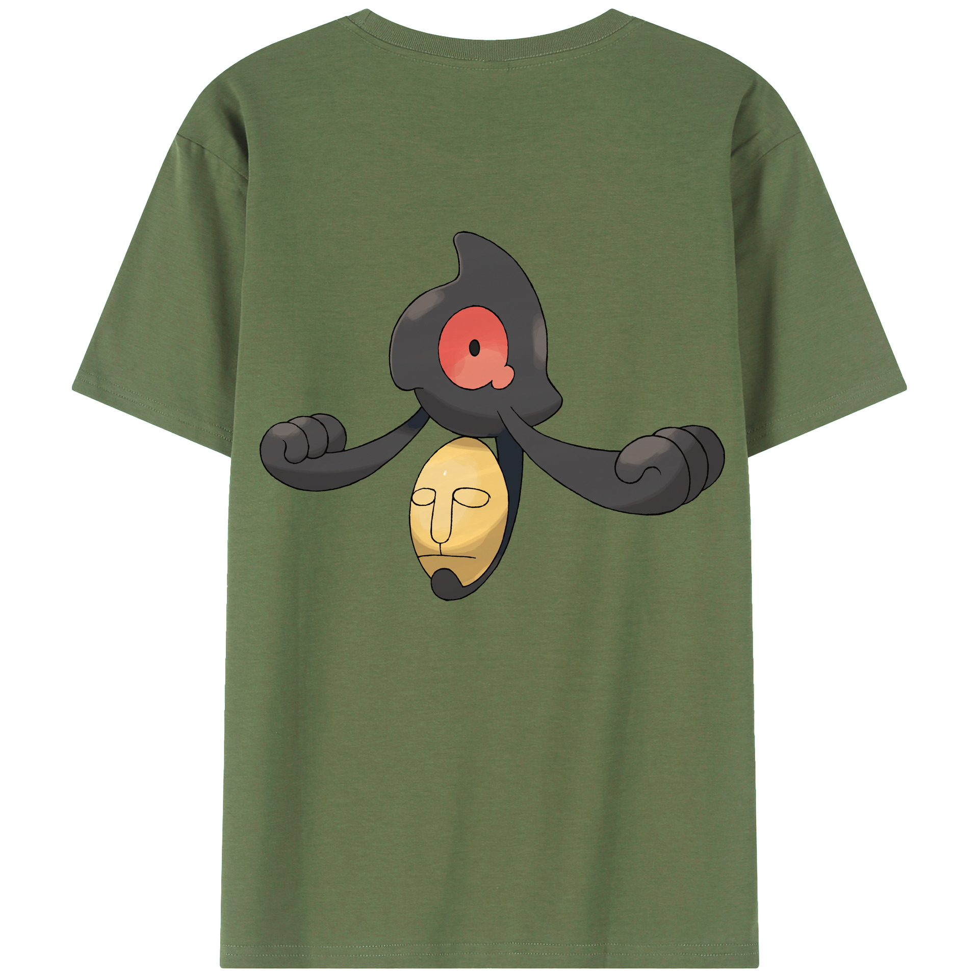 （画像用） ポケットモンスター Pokémon 綿100％ メンズ半袖Tシャツ（バックプリント） 通気性